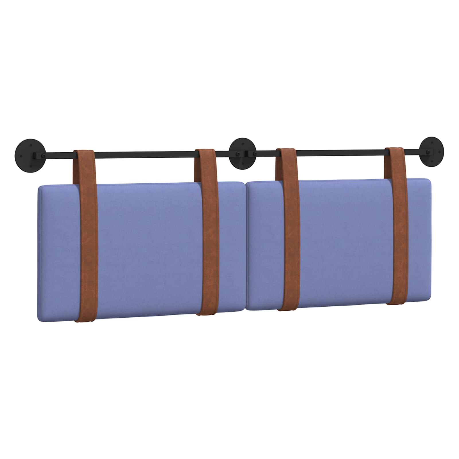 vidaXL Wisząca Głowa Niebieski dżins 130 x 55 x 5 cm Antyczny PU