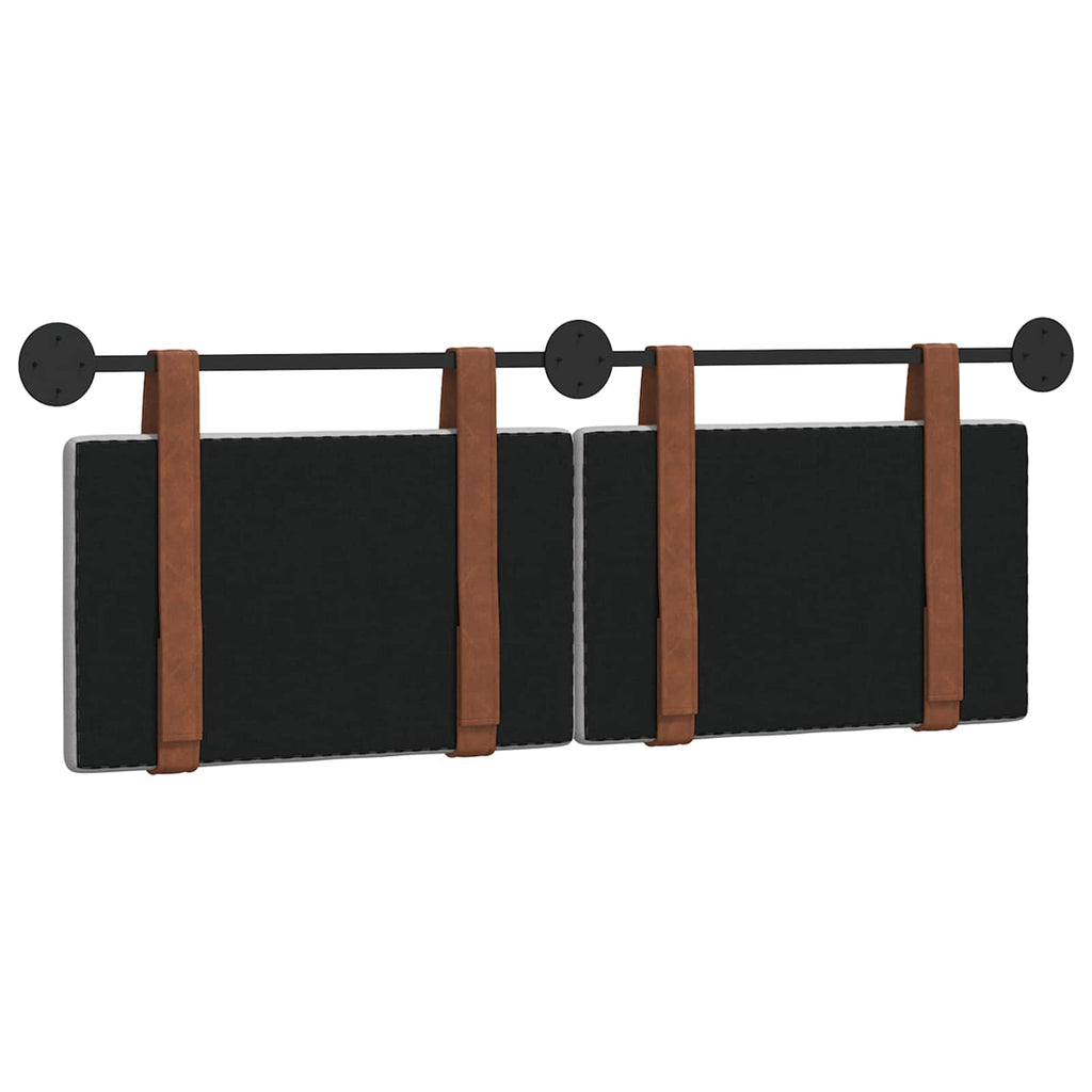 vidaXL Wisząca Głowa Gładki Szary chmur 150 x 55 x 5 cm Antyczny PU