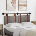 vidaXL Wisząca Głowa Gładki Ciemnoszary 150 x 55 x 5 cm Antyczny PU
