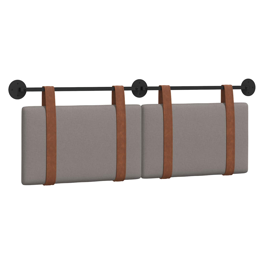 vidaXL Wisząca Głowa Gładki Ciemnoszary 150 x 55 x 5 cm Antyczny PU