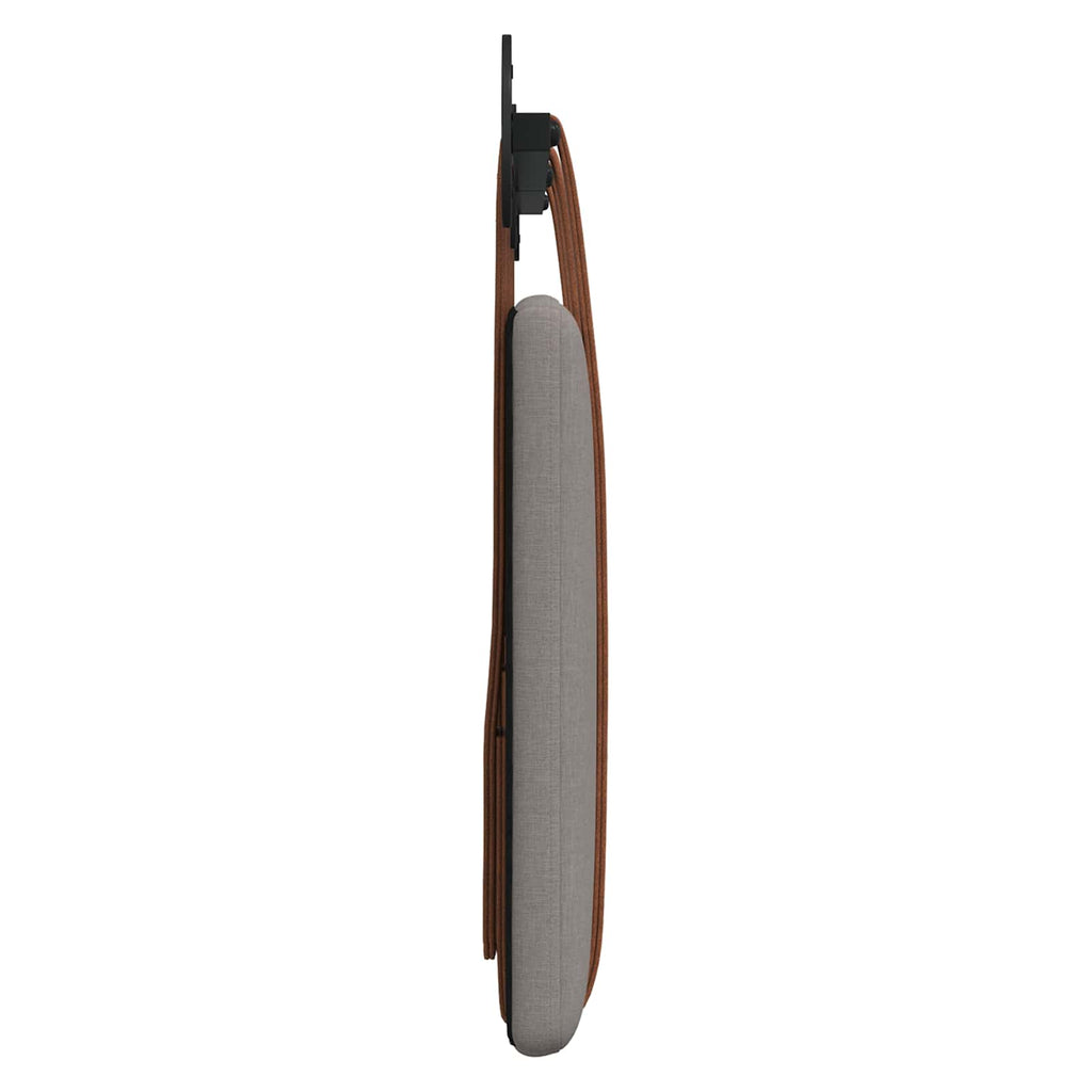 vidaXL Wisząca Głowa Gładki Ciemnoszary 150 x 55 x 5 cm Antyczny PU