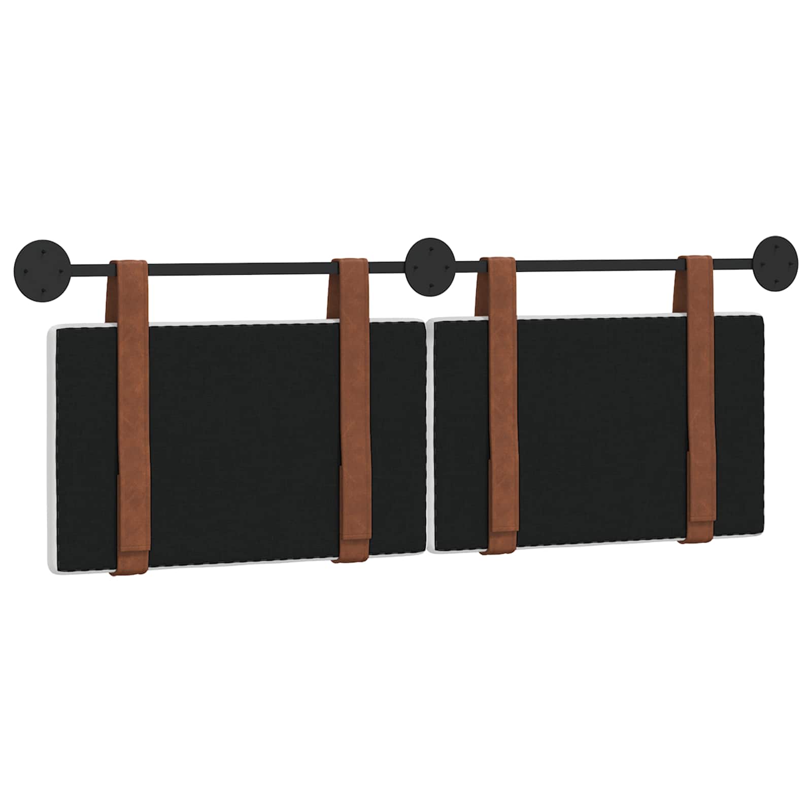 vidaXL Wisząca Głowa Gładki Biały 150 x 55 x 5 cm Antyczny PU