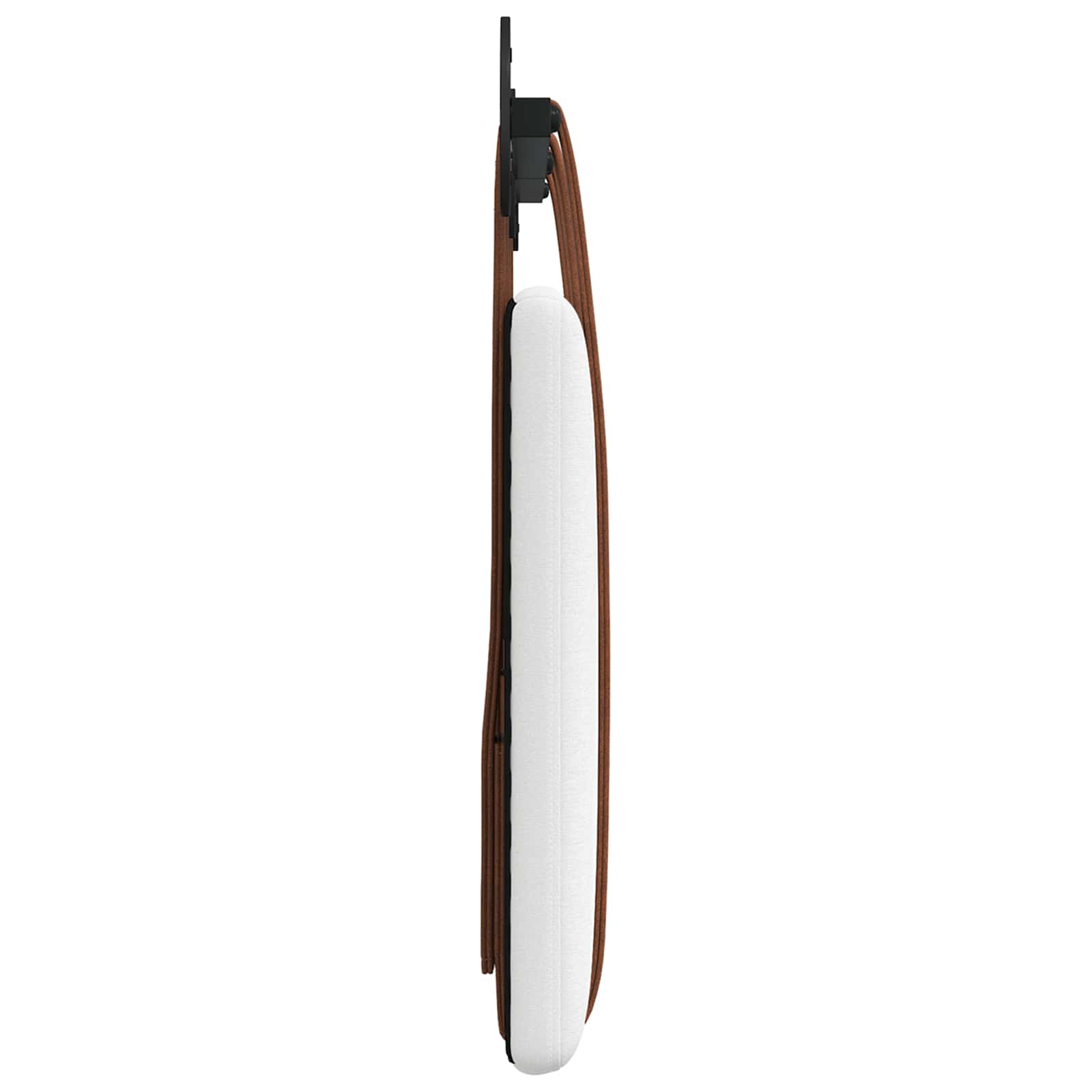 vidaXL Wisząca Głowa Gładki Biały 150 x 55 x 5 cm Antyczny PU