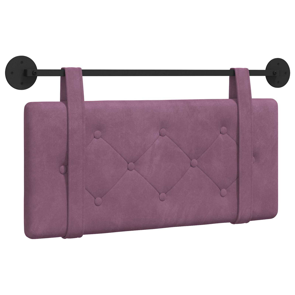 vidaXL Wezgłowie wiszące Fioletowy Aksamit
