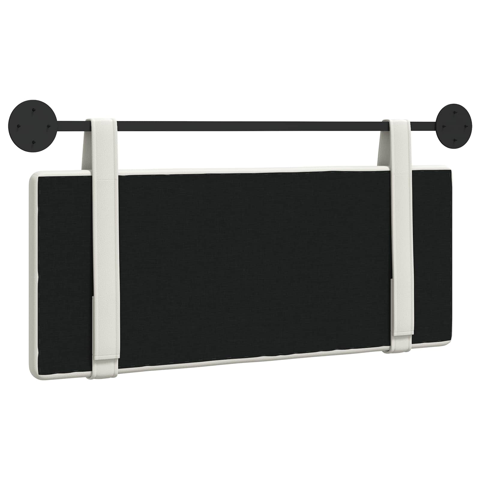 vidaXL Wezgłowie wiszące Biały Ekoskóra