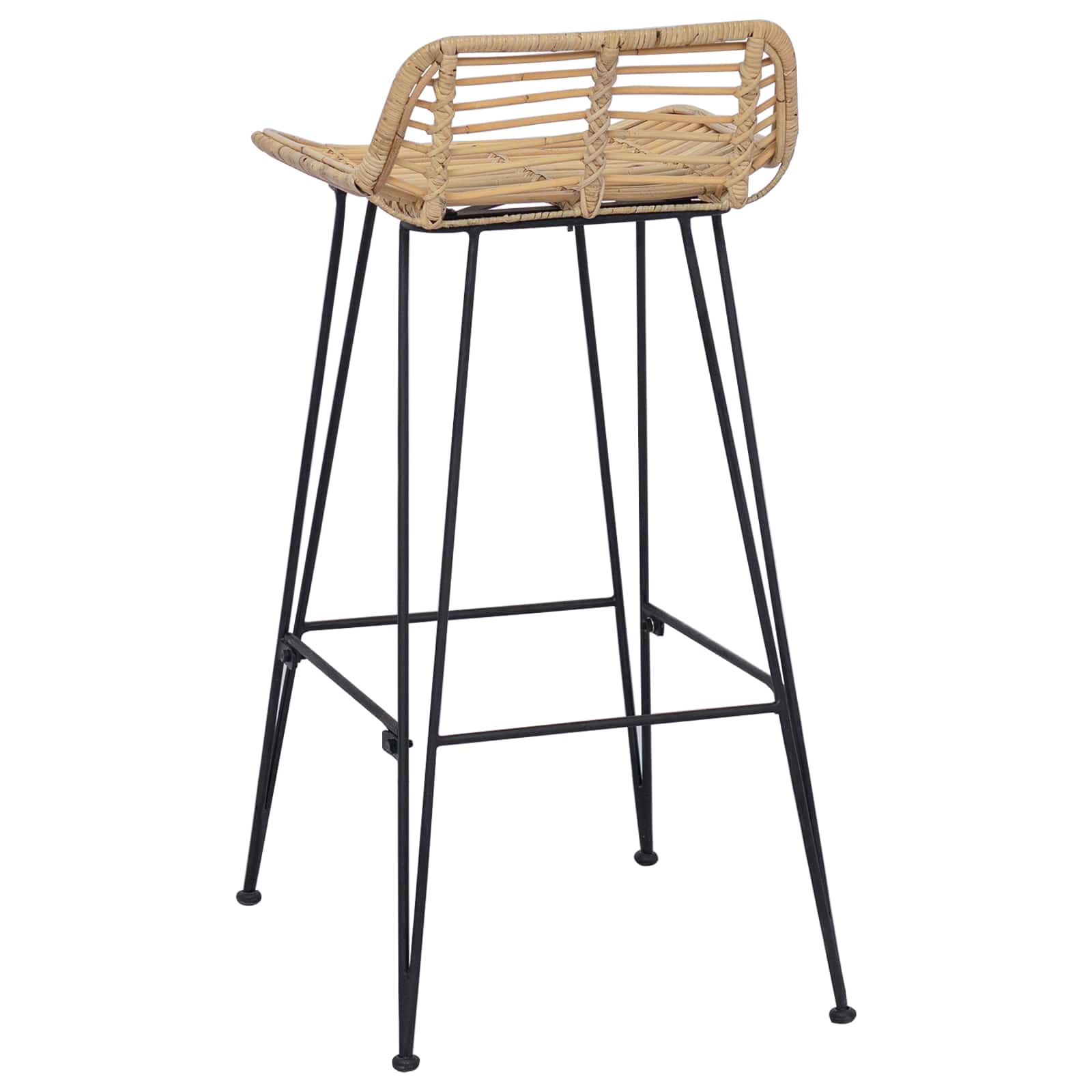 vidaXL Krzesło barowe 44 x 46 x 91 cm Pręt żelazny o średnicy 10 mm