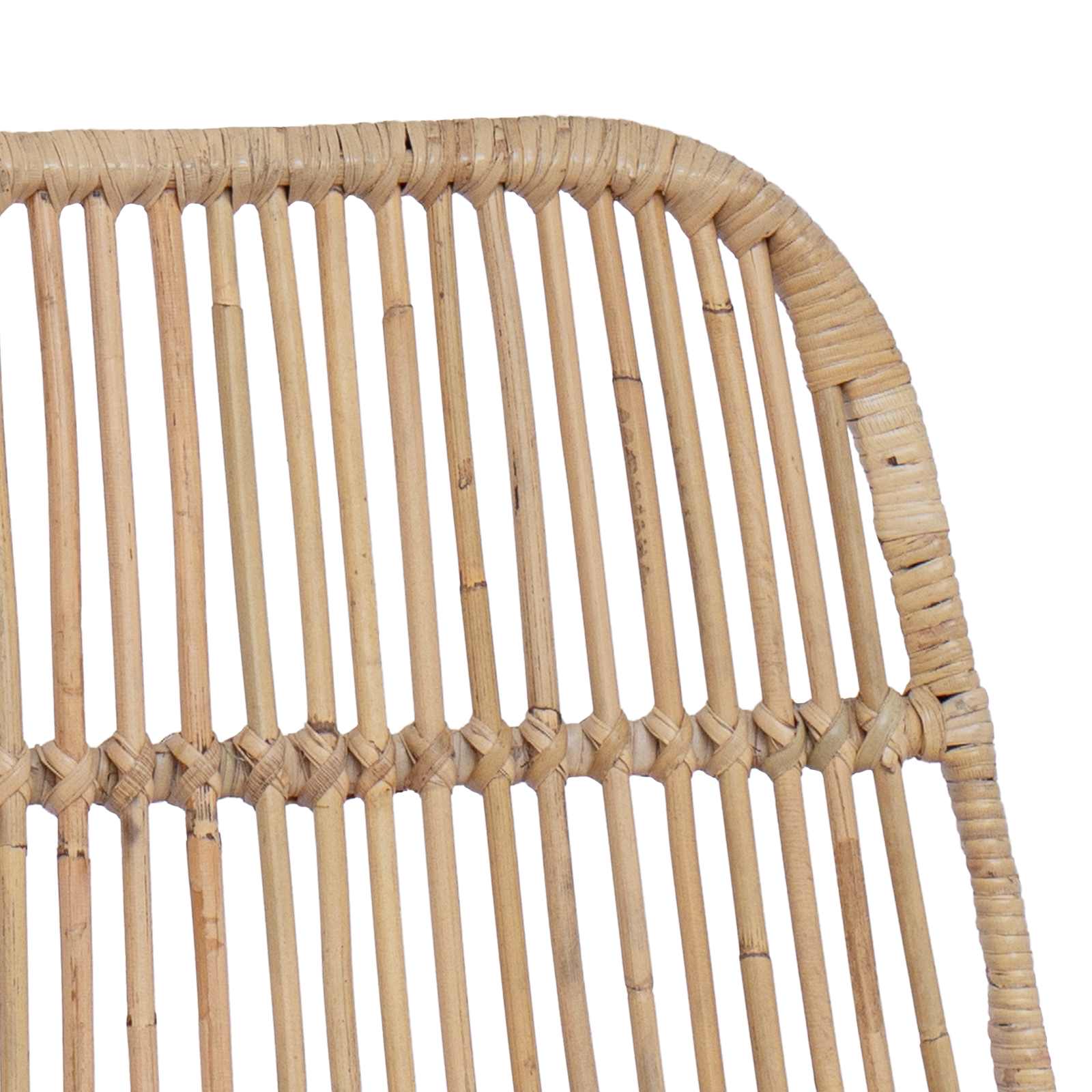 vidaXL Stołek barowy 2 pcs naturalny 44 x 54 x 96 cm Rattan i Stal