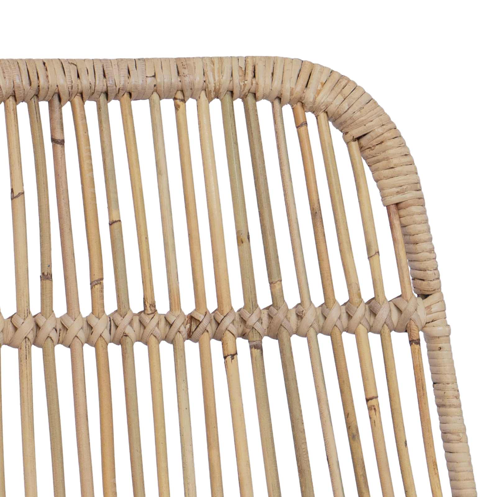 vidaXL Stołek barowy 2 pcs naturalny 44 x 55 x 109 cm Rattan i Stal