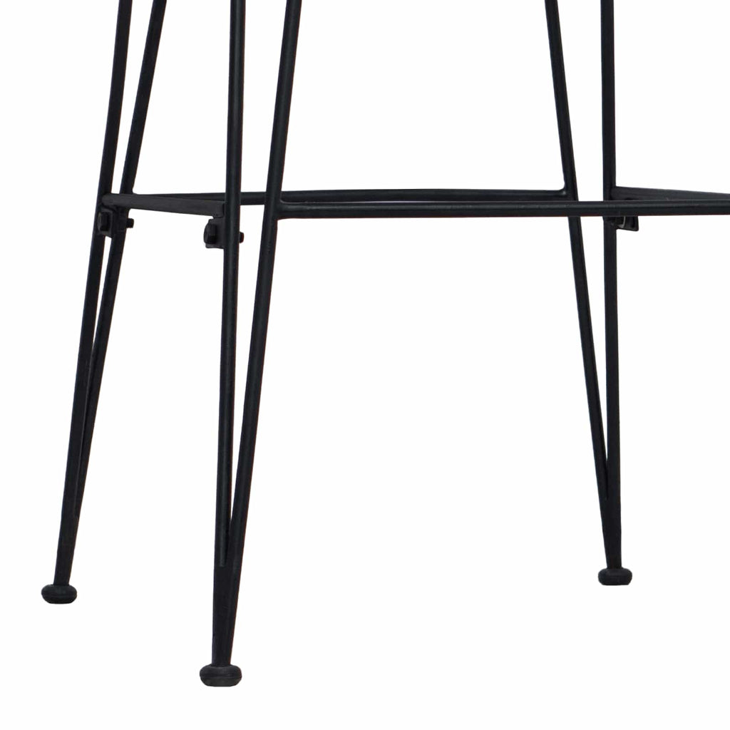 vidaXL Stołek barowy 2 pcs naturalny 44 x 55 x 109 cm Rattan i Stal