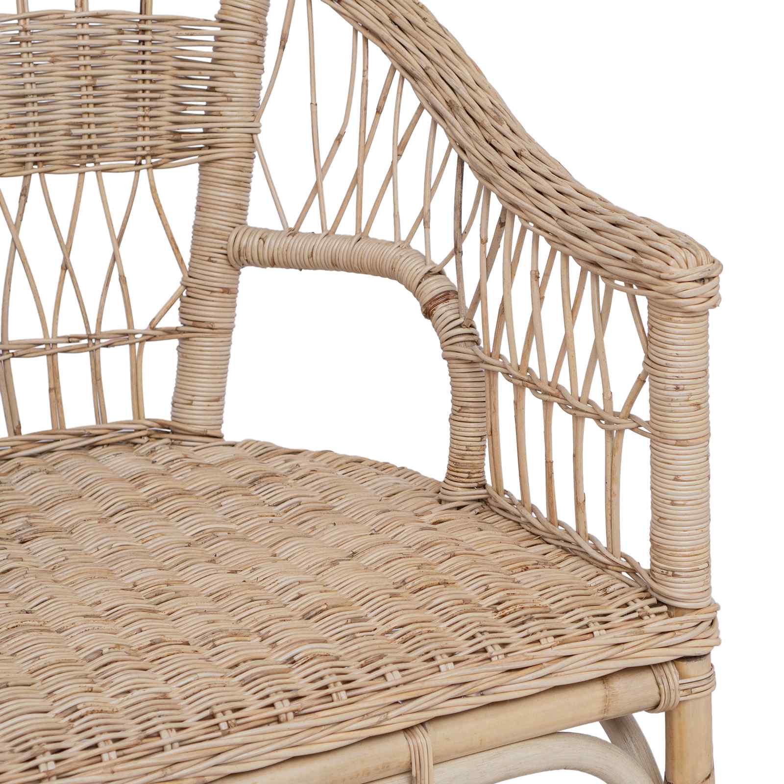 vidaXL Krzesło składane naturalny 60 x 60 x 81 cm rattan