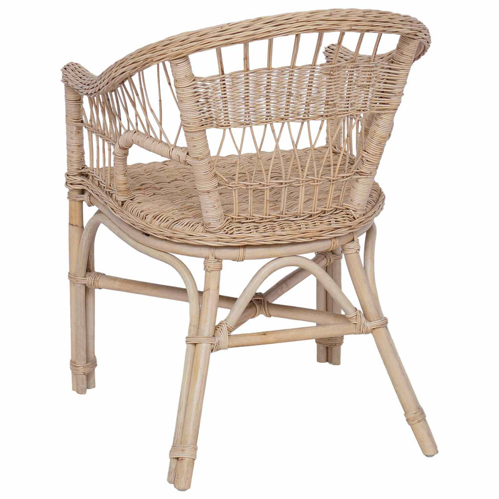 vidaXL Krzesło składane naturalny 60 x 60 x 81 cm rattan