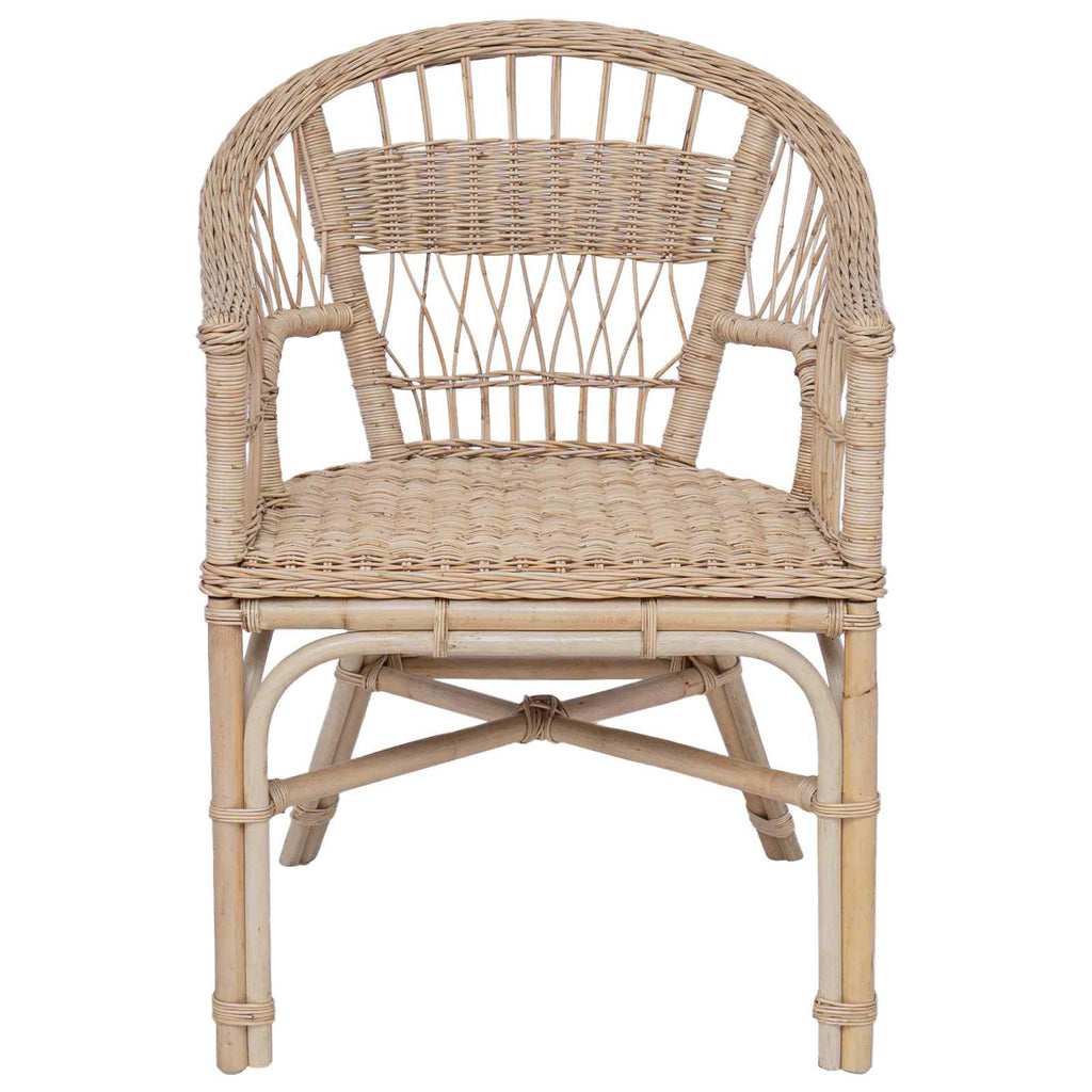 vidaXL Krzesło składane naturalny 60 x 60 x 81 cm rattan