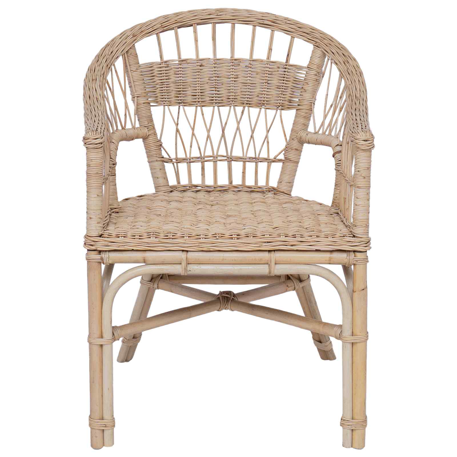 vidaXL Krzesło składane naturalny 60 x 60 x 81 cm rattan