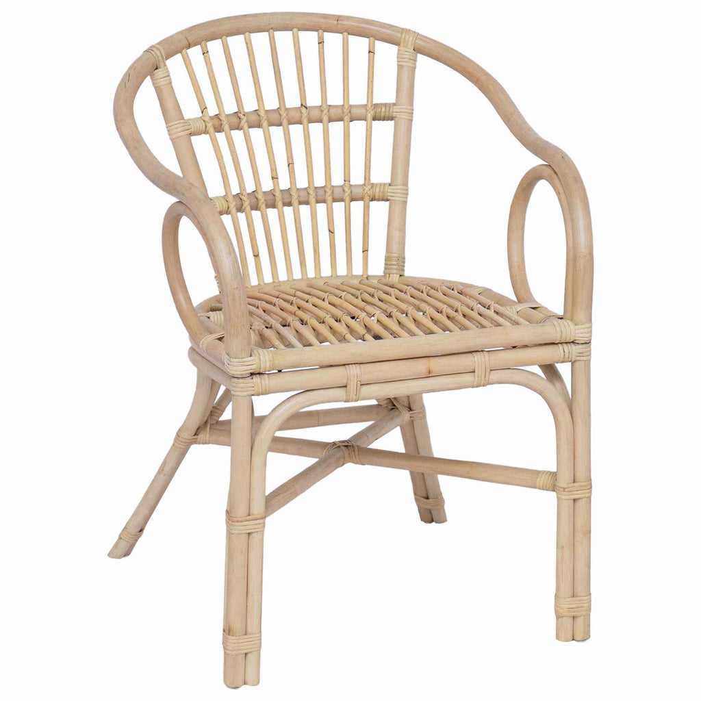 vidaXL Krzesło składane naturalny 58 x 60 x 81 cm rattan