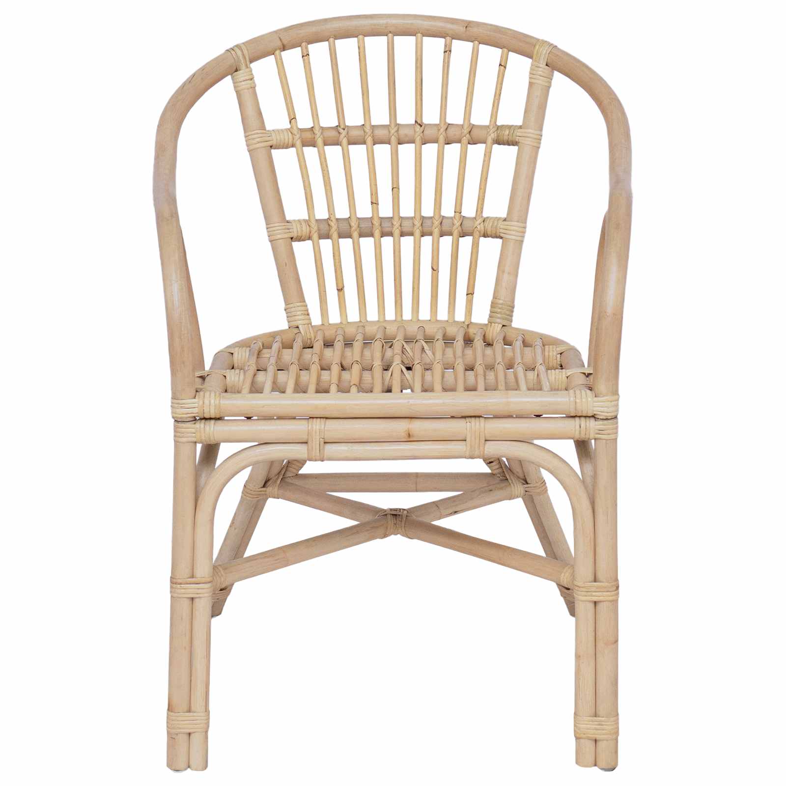 vidaXL Krzesło składane naturalny 58 x 60 x 81 cm rattan