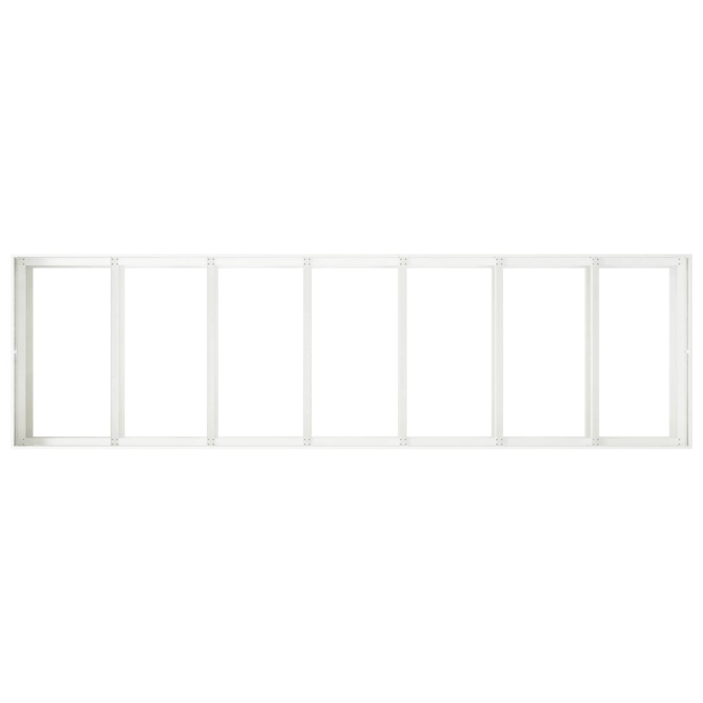 vidaXL Doniczka ogrodowa Biały 280 x 80 x 60 cm Stal zimnogięta
