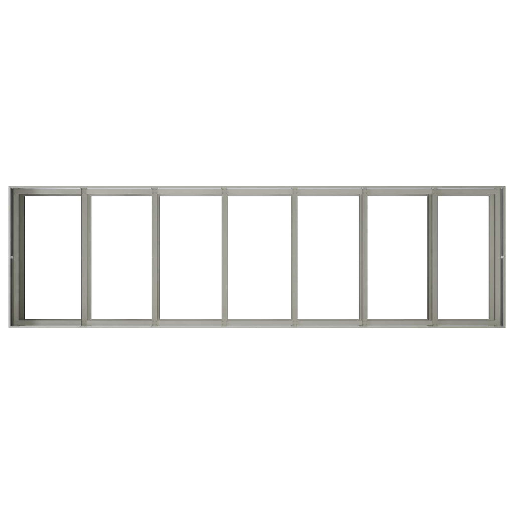 vidaXL Doniczka ogrodowa srebrny 280 x 80 x 60 cm Stal nierdzewna