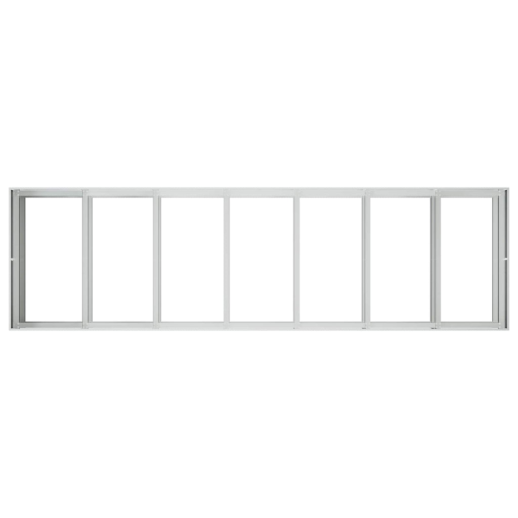 vidaXL Doniczka ogrodowa srebrny 280 x 80 x 60 cm Stal ocynkowana