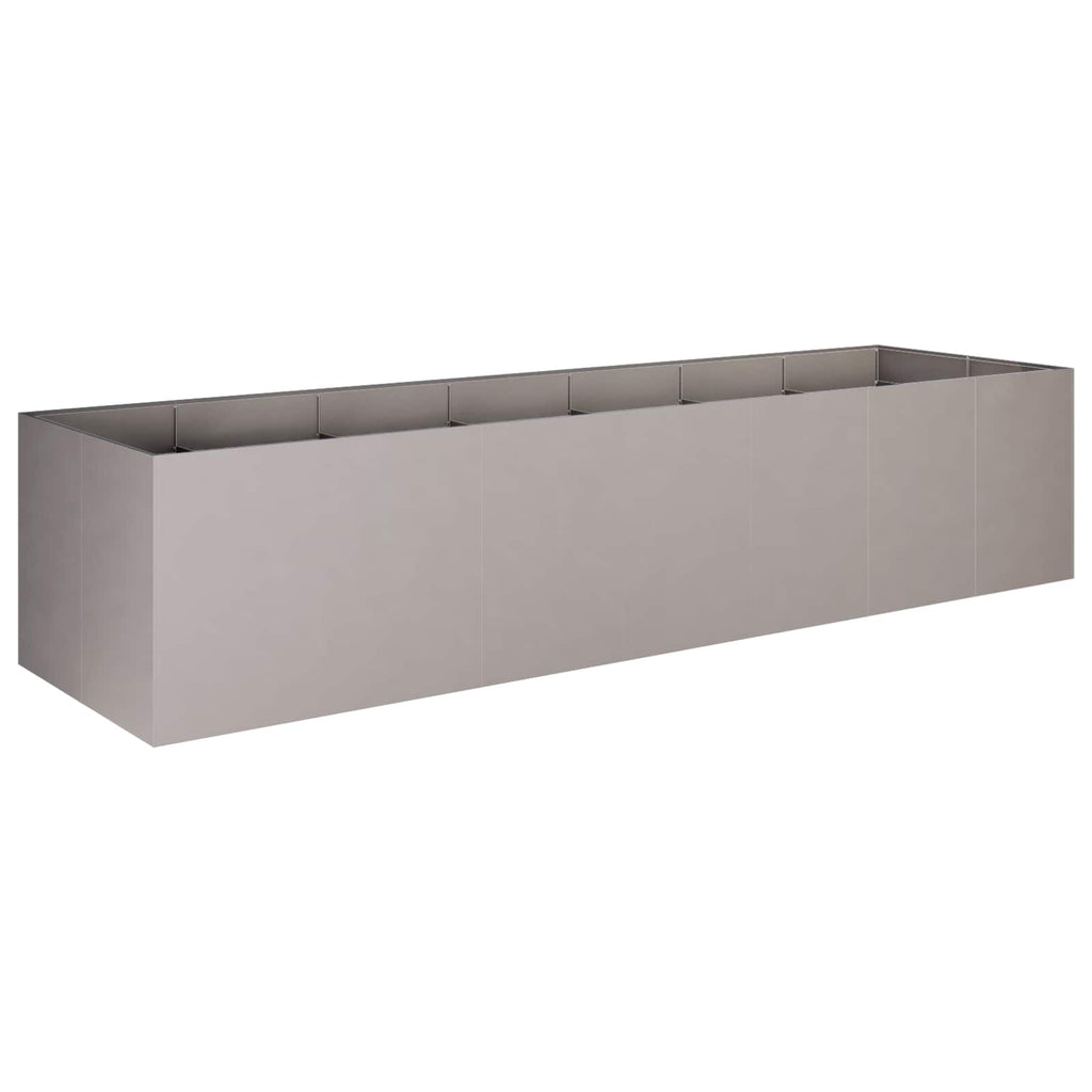 vidaXL Doniczka ogrodowa Rdzawy 280 x 80 x 60 cm Stal kortenowska