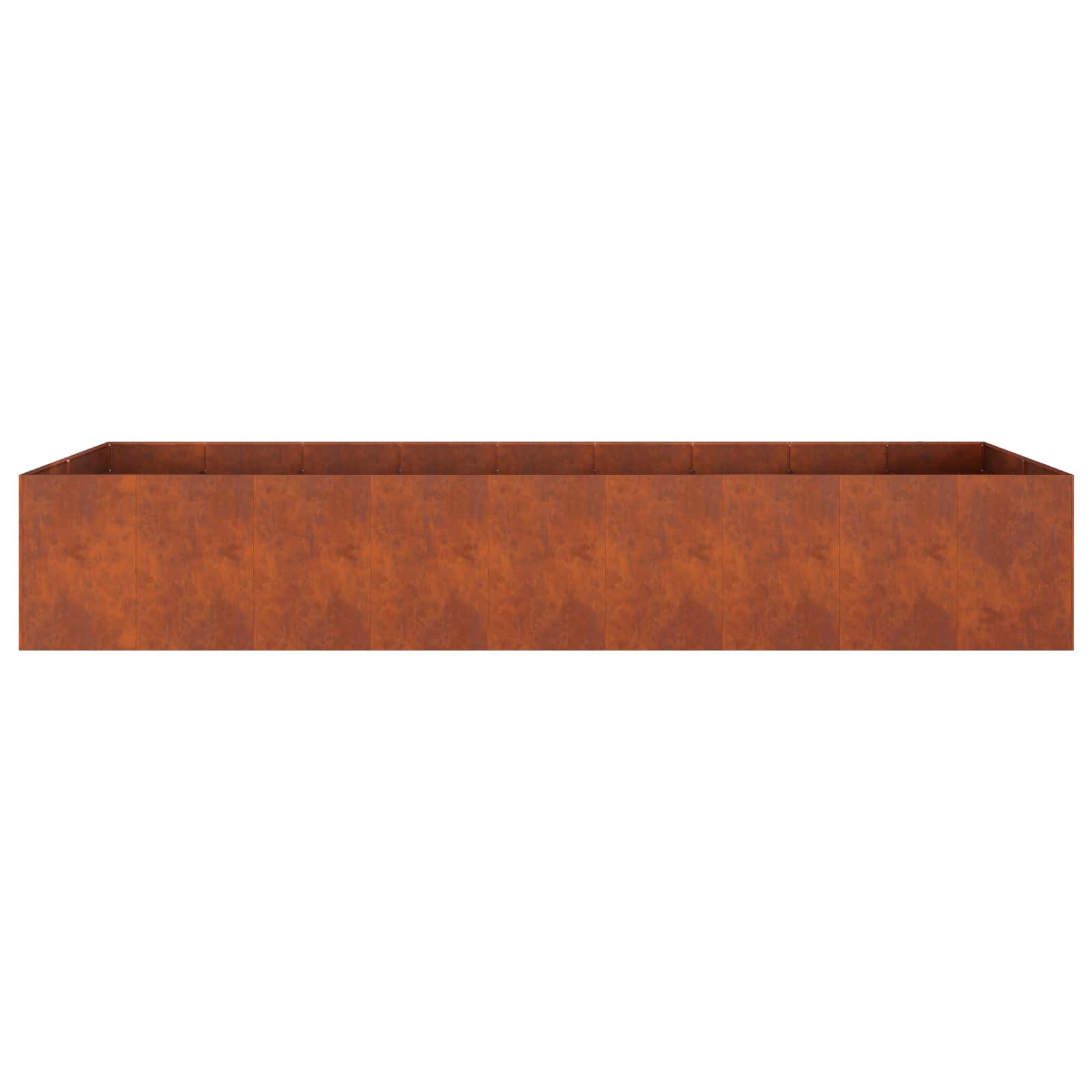 vidaXL Doniczka ogrodowa Rdzawy 360 x 80 x 60 cm Stal kortenowska
