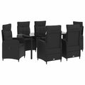 vidaXL Zestaw stolików kawowych z poduszką z poduszką 7 pcs