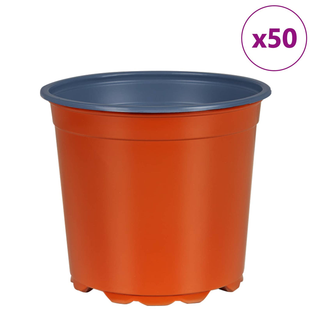 vidaXL Doniczka kwiatowa 50 pcs terakota Ø 15 x 13 cm
