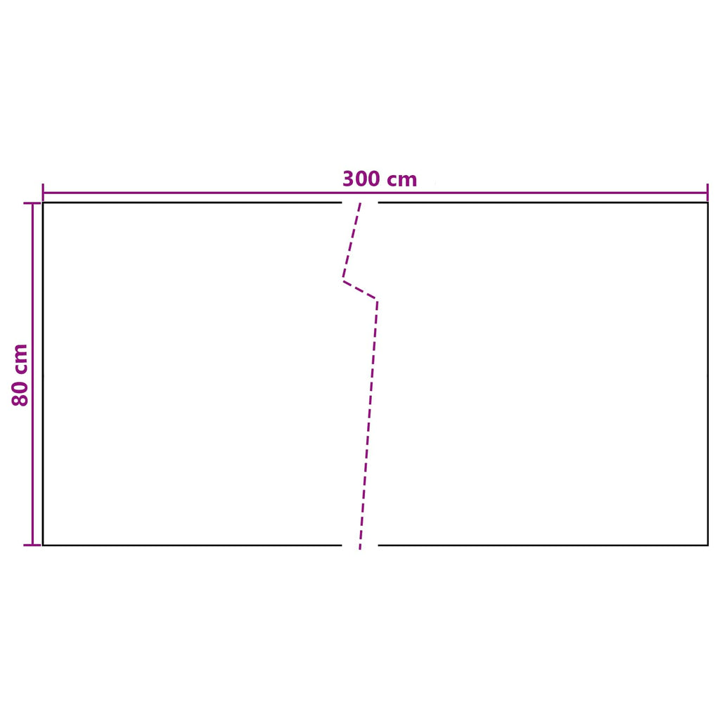 vidaXL Ekran balkonowy ciemnoszary 300 x 80 cm polirattan
