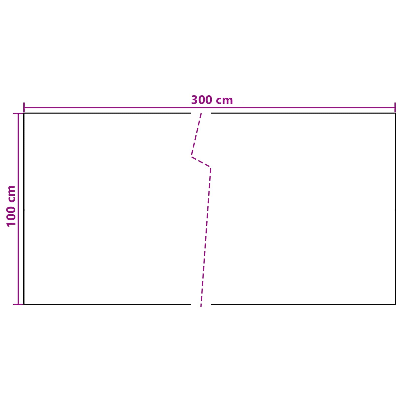 vidaXL Ekran balkonowy ciemnoszary 300 x 100 cm polirattan