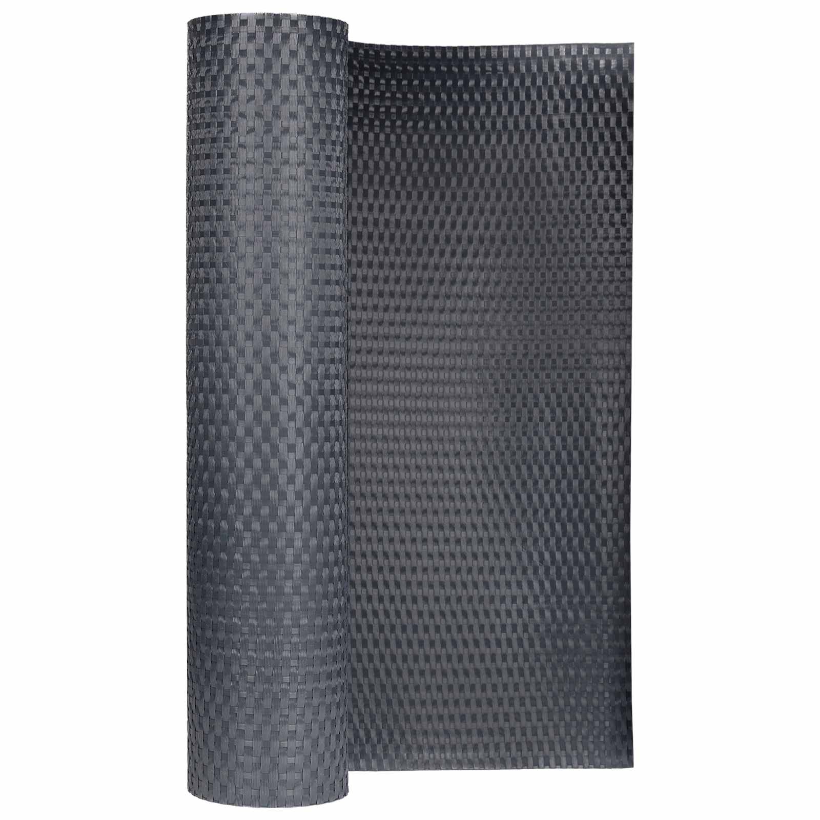 vidaXL Ekran balkonowy ciemnoszary 500 x 80 cm polirattan