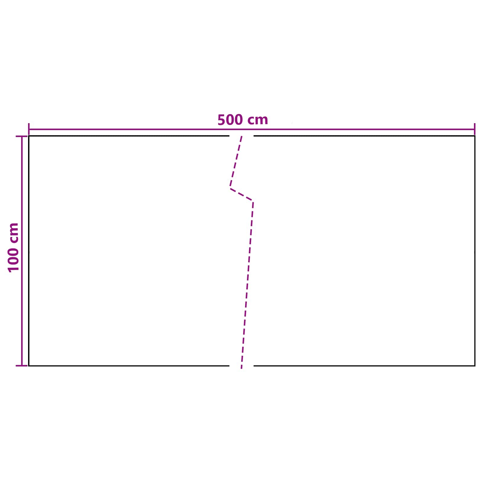 vidaXL Ekran balkonowy ciemnoszary 500 x 100 cm polirattan
