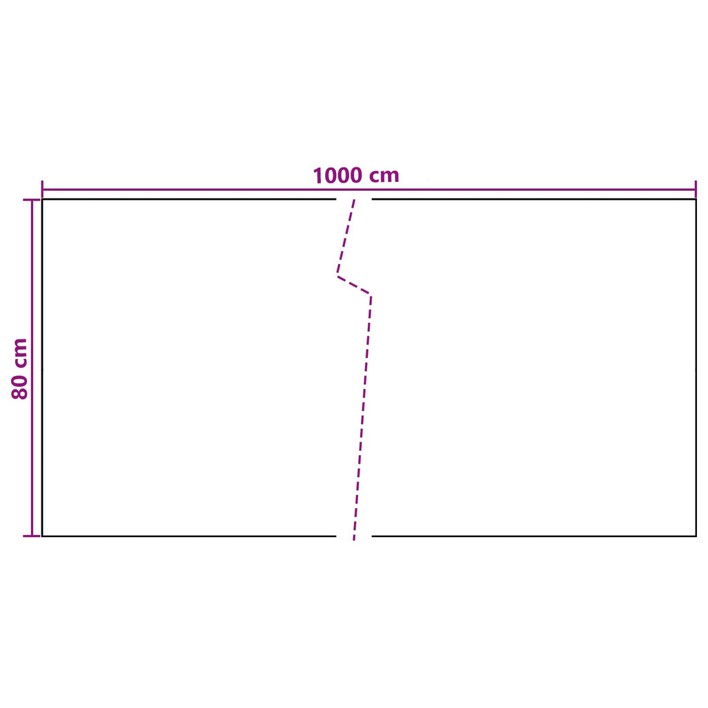 vidaXL Ekran balkonowy ciemnoszary 1000 x 80 cm polirattan