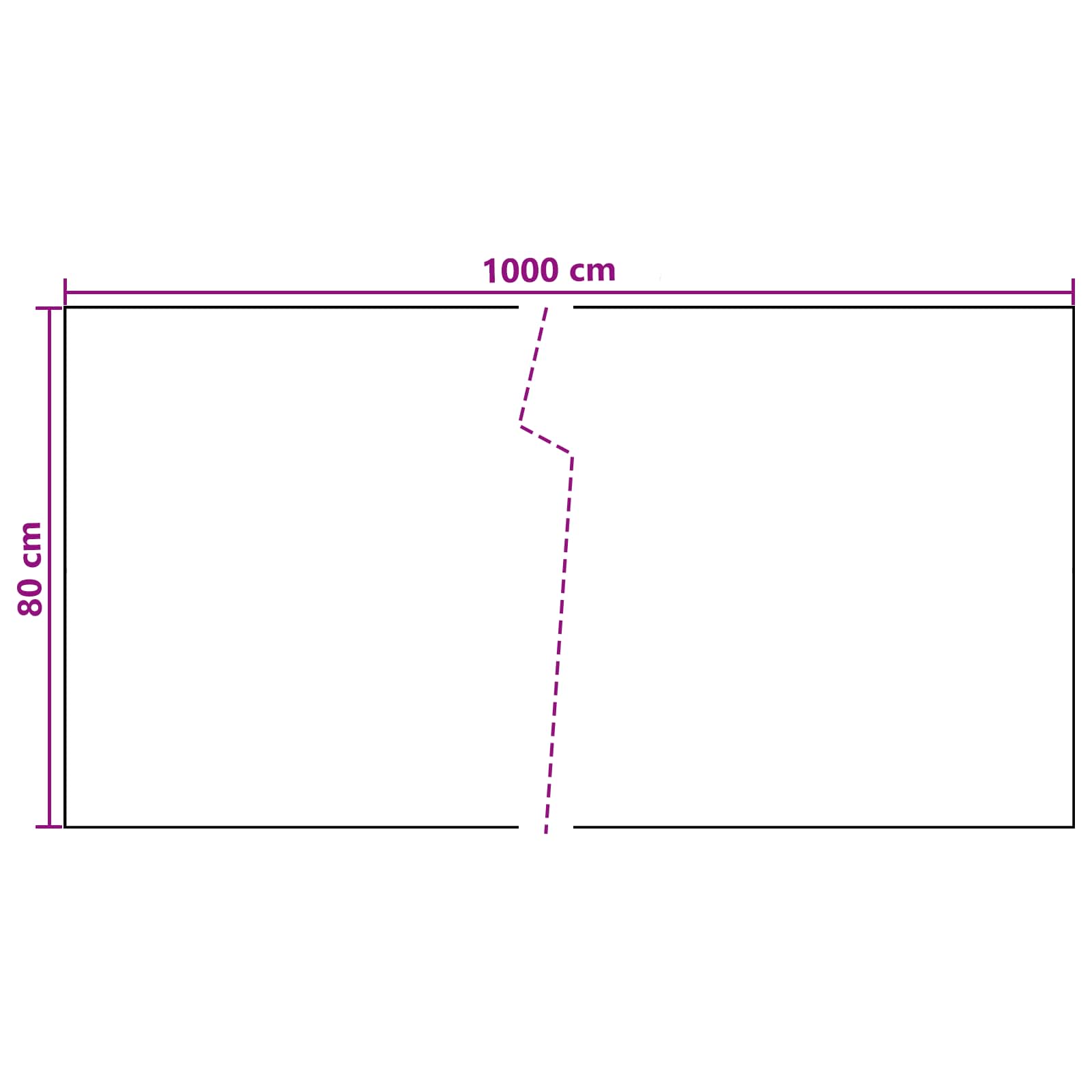 vidaXL Ekran balkonowy ciemnoszary 1000 x 80 cm polirattan