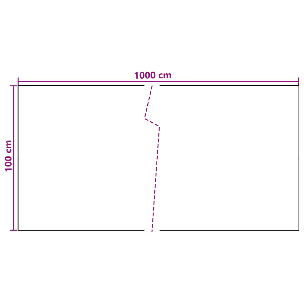 vidaXL Ekran balkonowy ciemnoszary 1000 x 100 cm polirattan