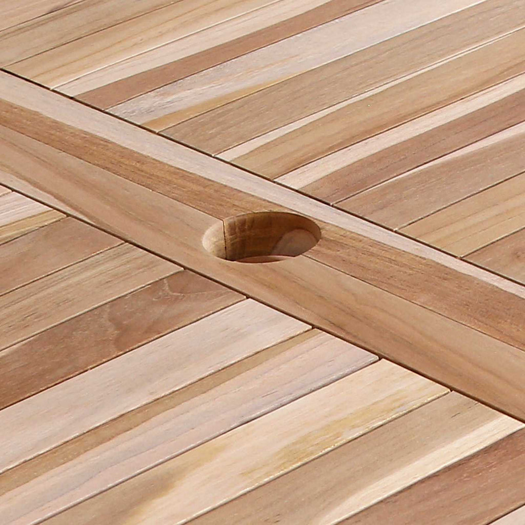vidaXL Składany Stół Ogrodowy naturalny 120 x 70 x 75,5 cm