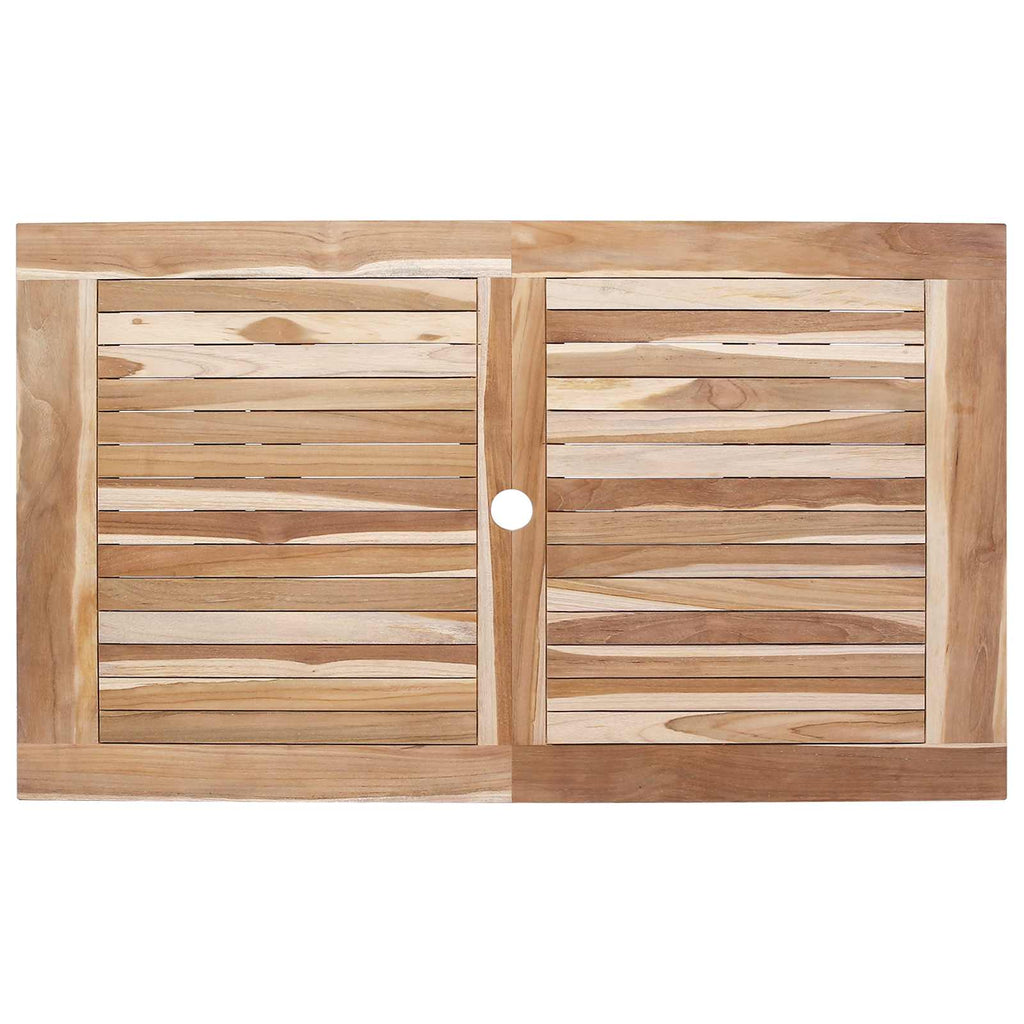 vidaXL Składany Stół Ogrodowy naturalny 120 x 70 x 75,5 cm