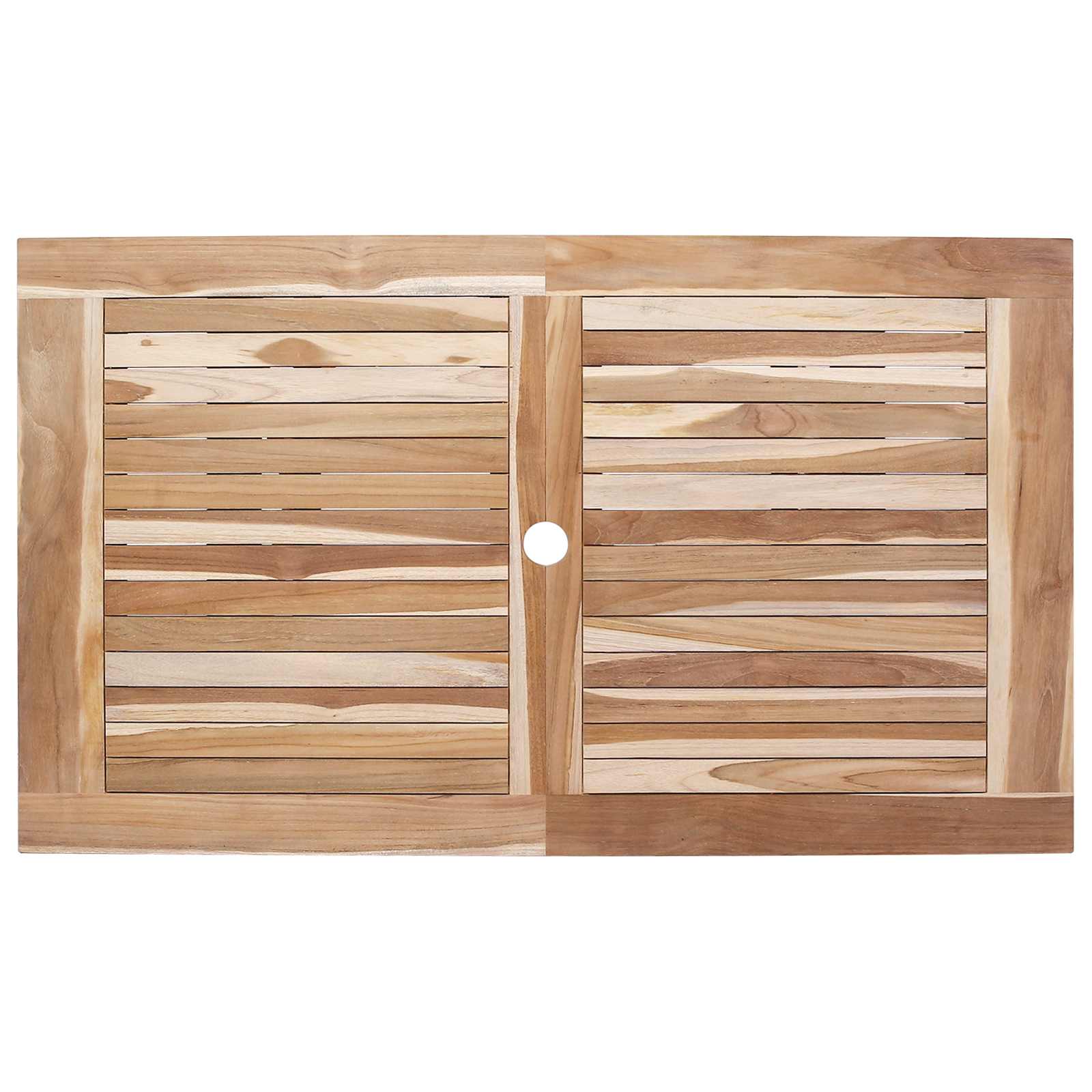vidaXL Składany Stół Ogrodowy naturalny 120 x 70 x 75,5 cm