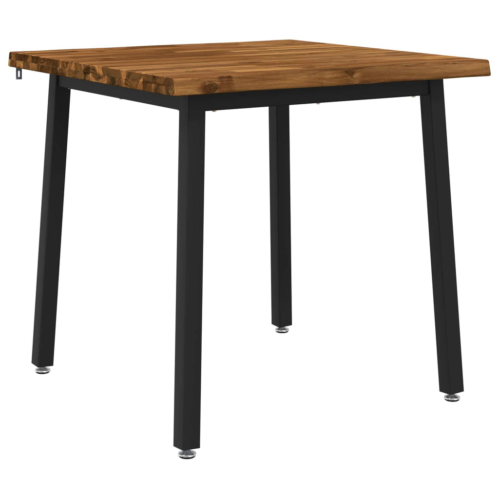 vidaXL 60 x 55 x 75 cm Lite Drewno Akacji Naturalny i czarny