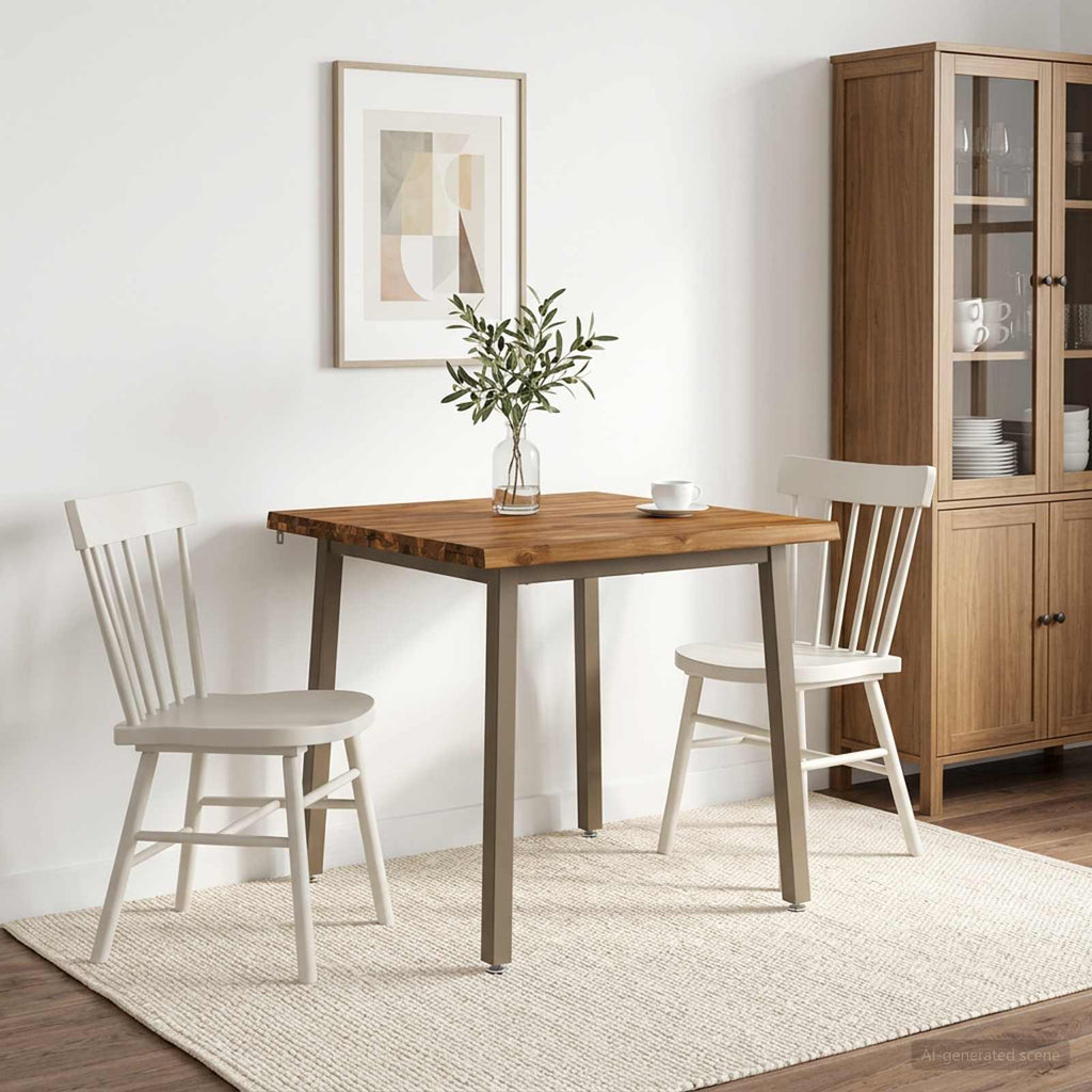 vidaXL 60 x 55 x 75 cm Lite Drewno Akacji Naturalny i kawowy