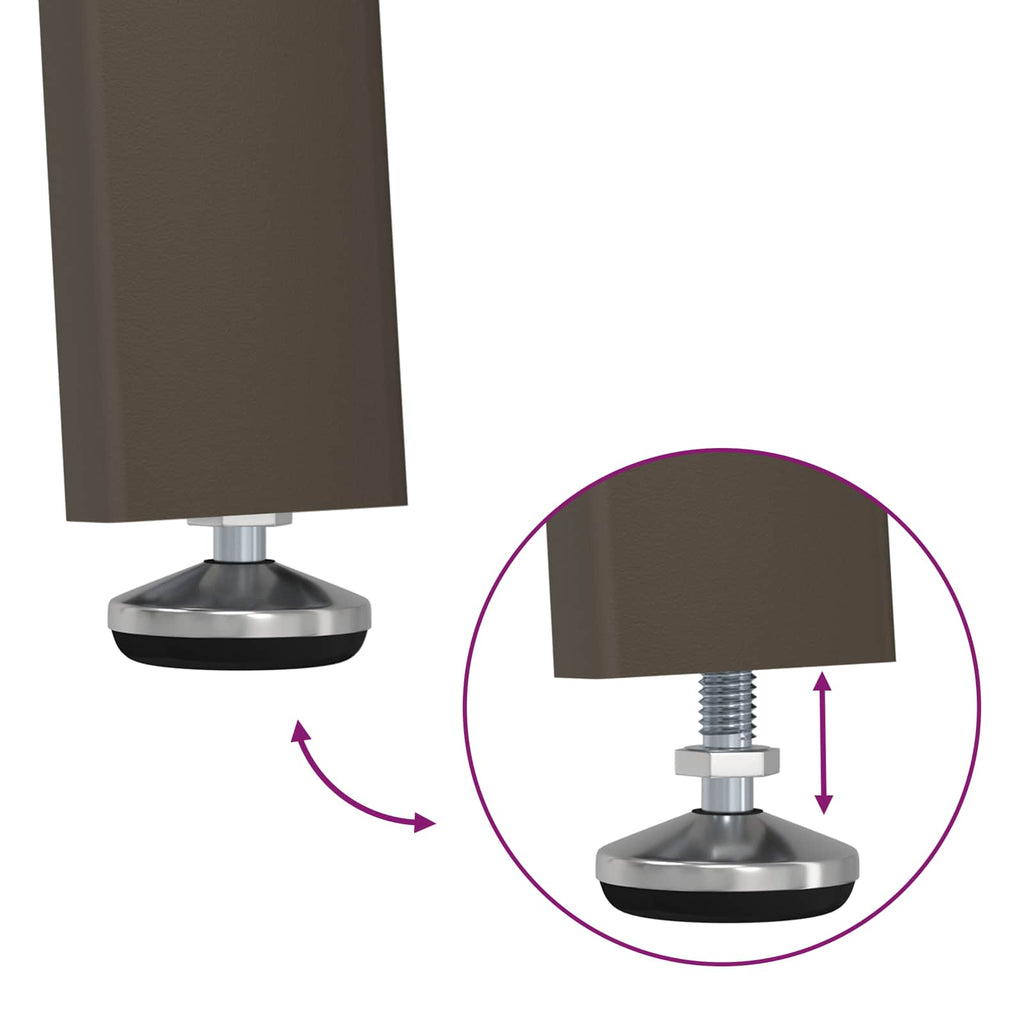 vidaXL 60 x 55 x 75 cm Lite Drewno Akacji Naturalny i kawowy