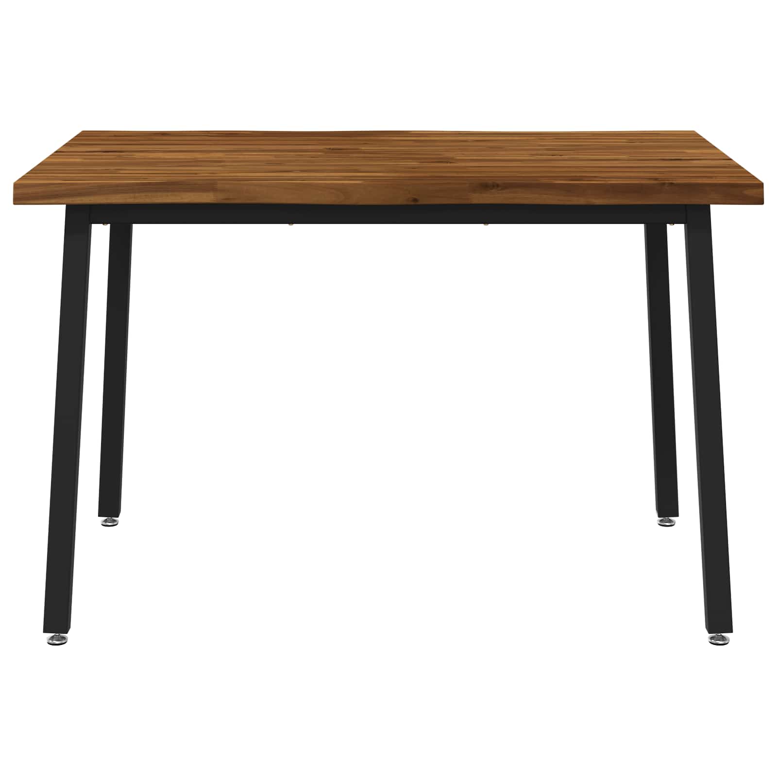 vidaXL 90 x 55 x 75 cm Lite Drewno Akacji Naturalny i czarny