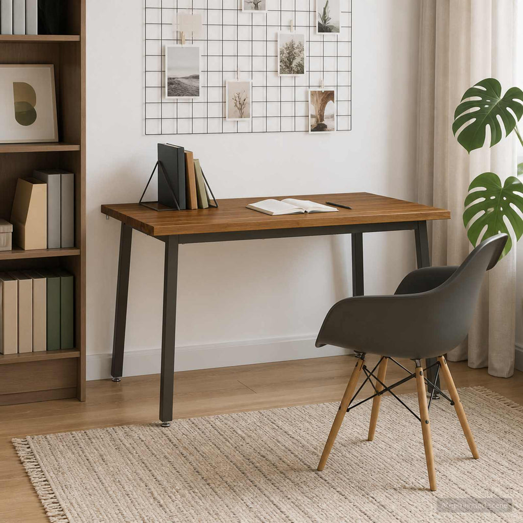vidaXL 90 x 55 x 75 cm Lite Drewno Akacji Naturalny i kawowy
