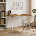 vidaXL 90 x 55 x 75 cm Lite Drewno Akacji Naturalne i białe