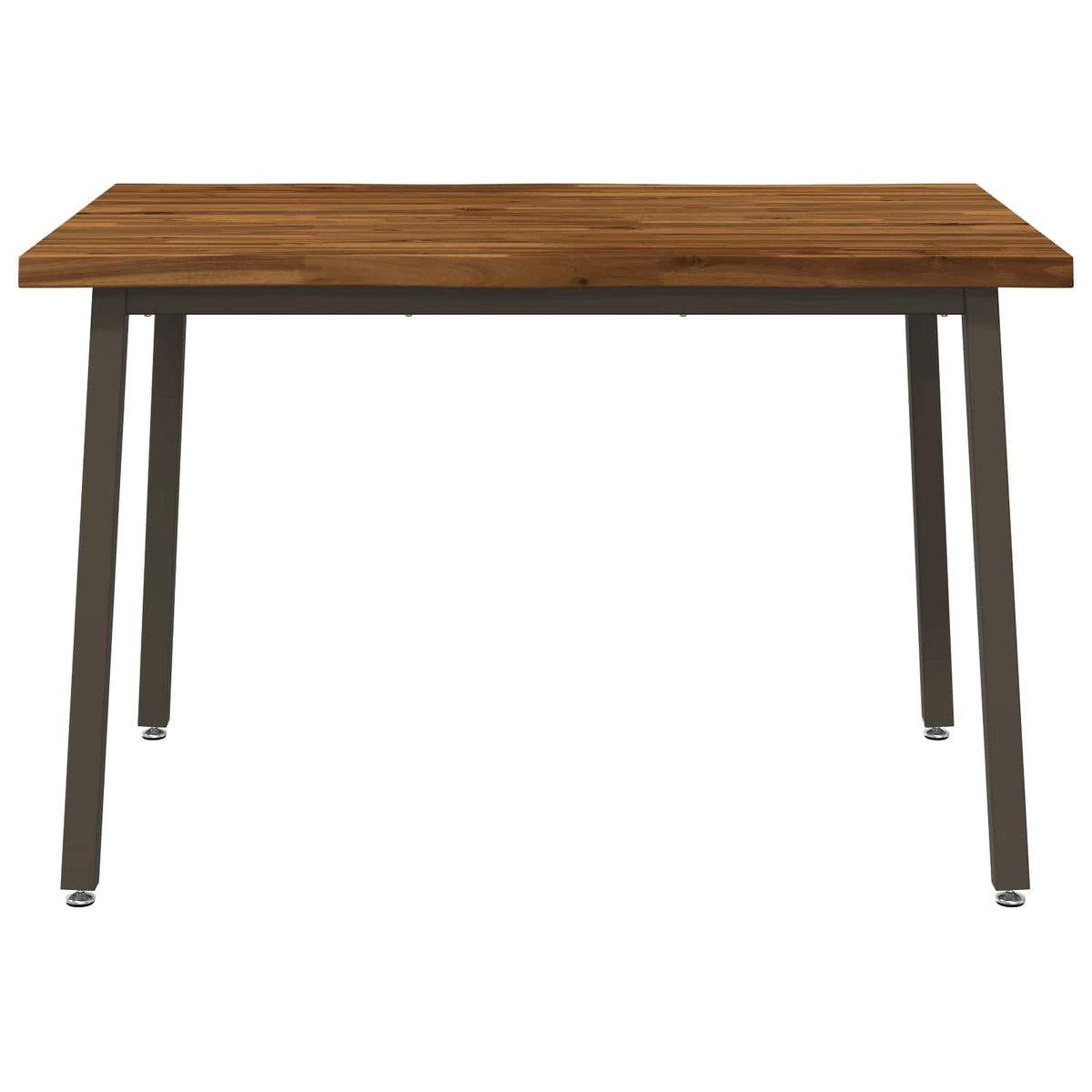 vidaXL 110 x 55 x 75 cm Lite Drewno Akacji Naturalny i kawowy