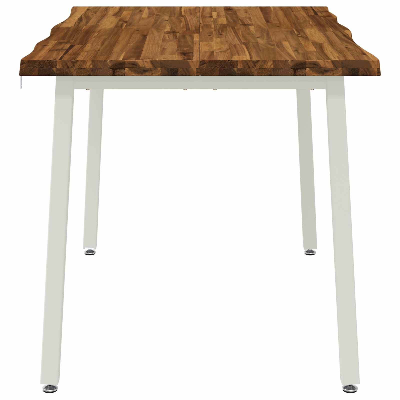 vidaXL 110 x 55 x 75 cm Lite Drewno Akacji Naturalne i białe