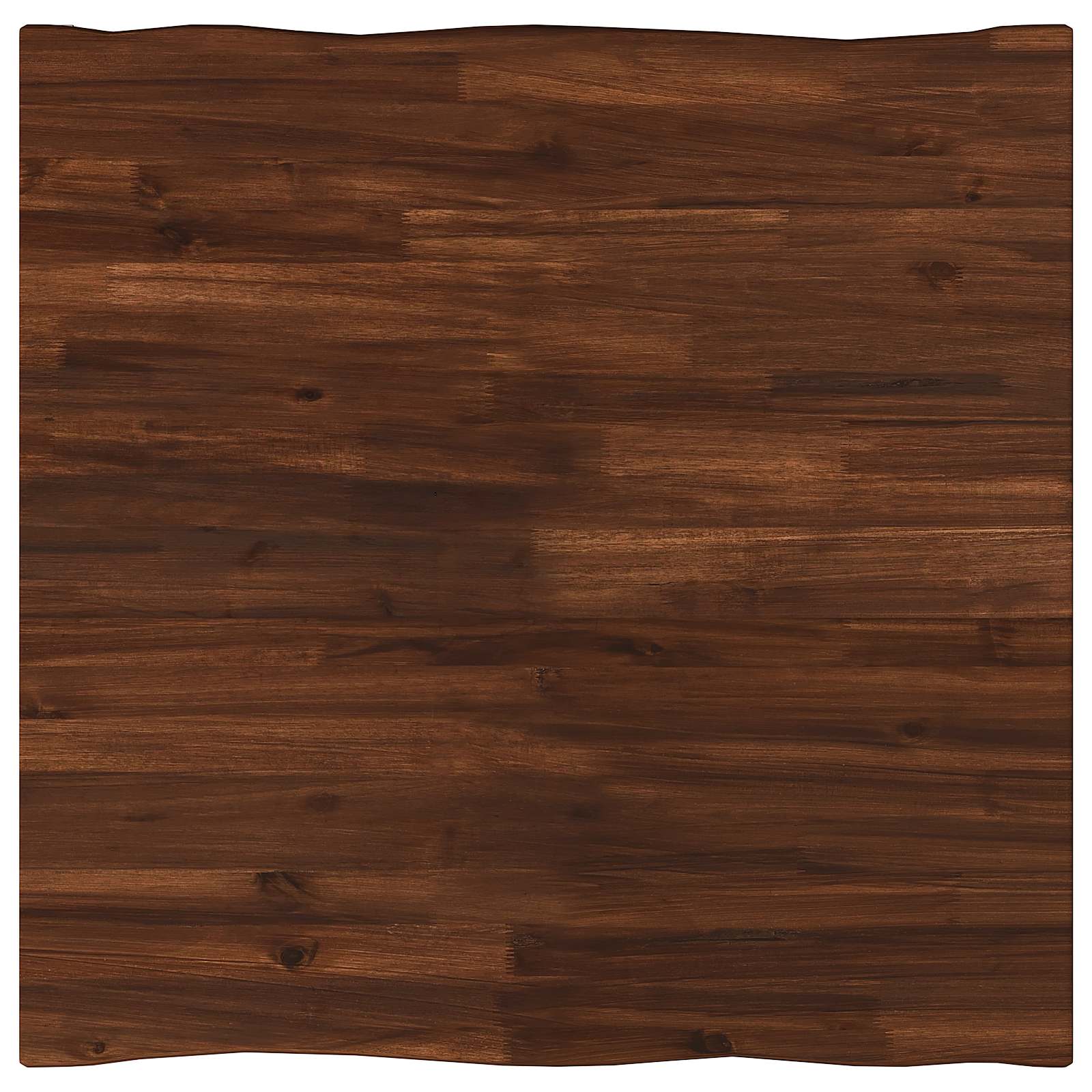 vidaXL 70 x 70 x 75 cm Lite Drewno Akacji Ciemnobrązowy i czarny