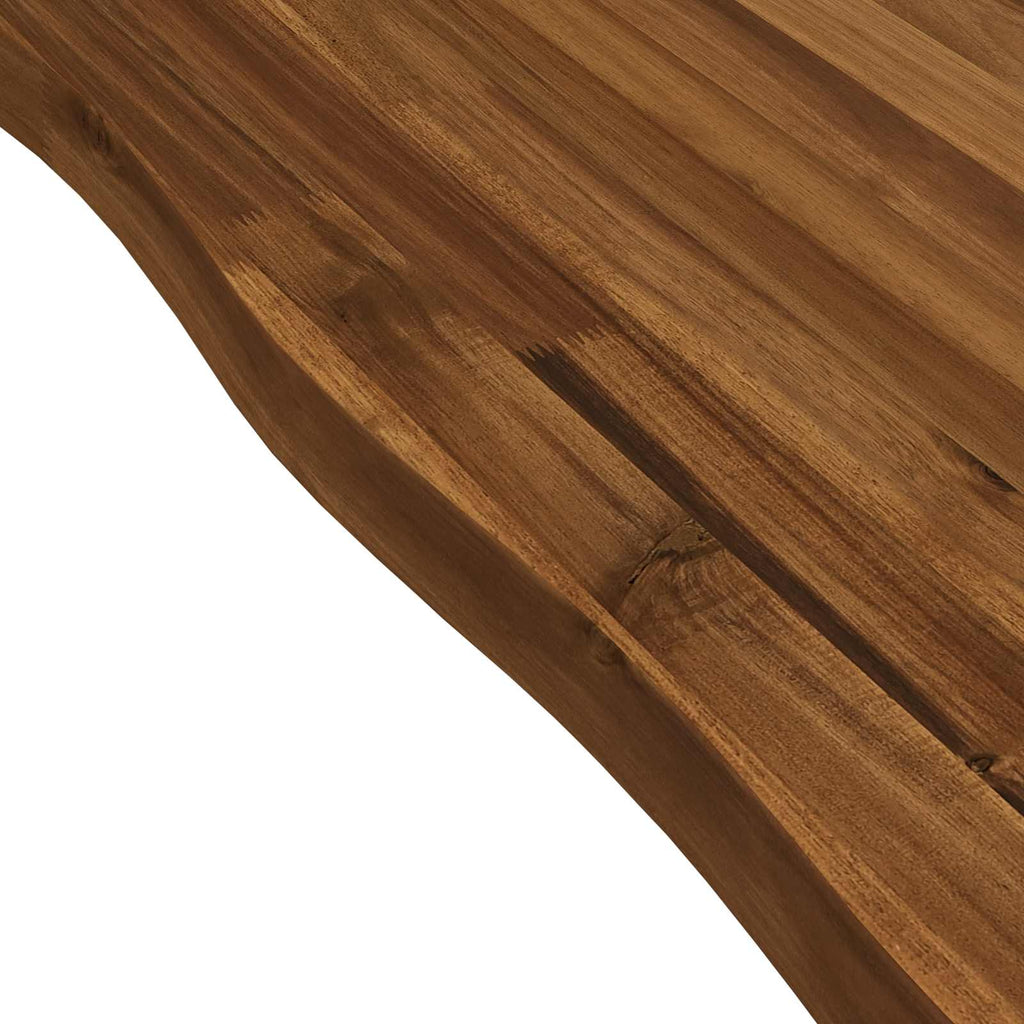 vidaXL 140 x 70 x 75 cm Lite Drewno Akacji Naturalny i czarny