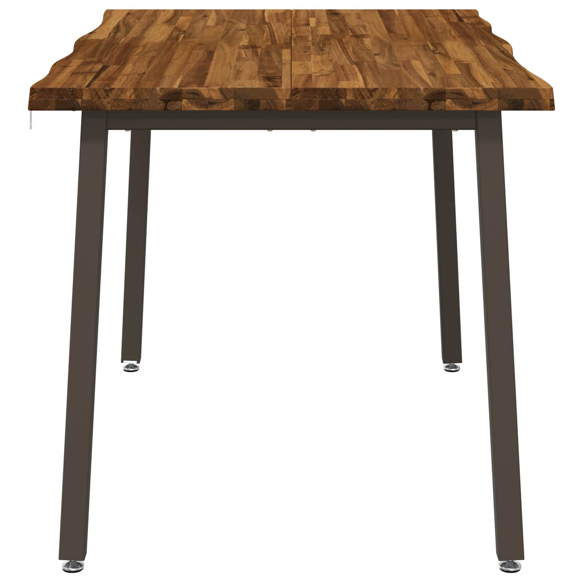 vidaXL 140 x 70 x 75 cm Lite Drewno Akacji Naturalny i kawowy