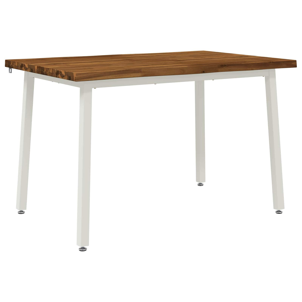 vidaXL 140 x 70 x 75 cm Lite Drewno Akacji Naturalne i białe