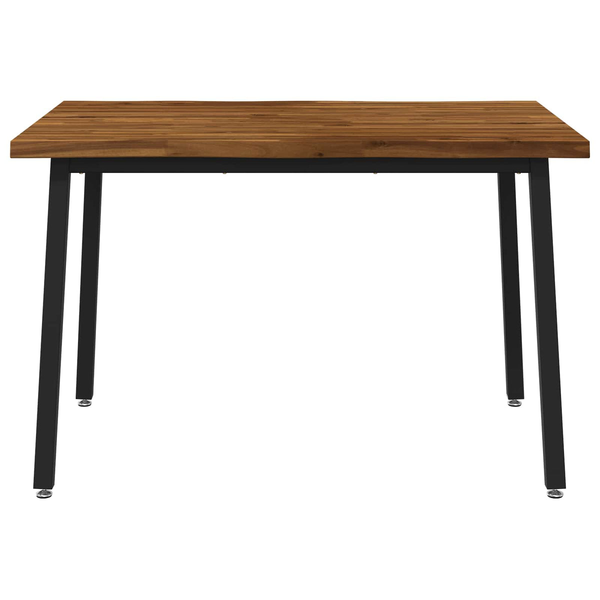 vidaXL 120 x 80 x 75 cm Lite Drewno Akacji Naturalny i czarny