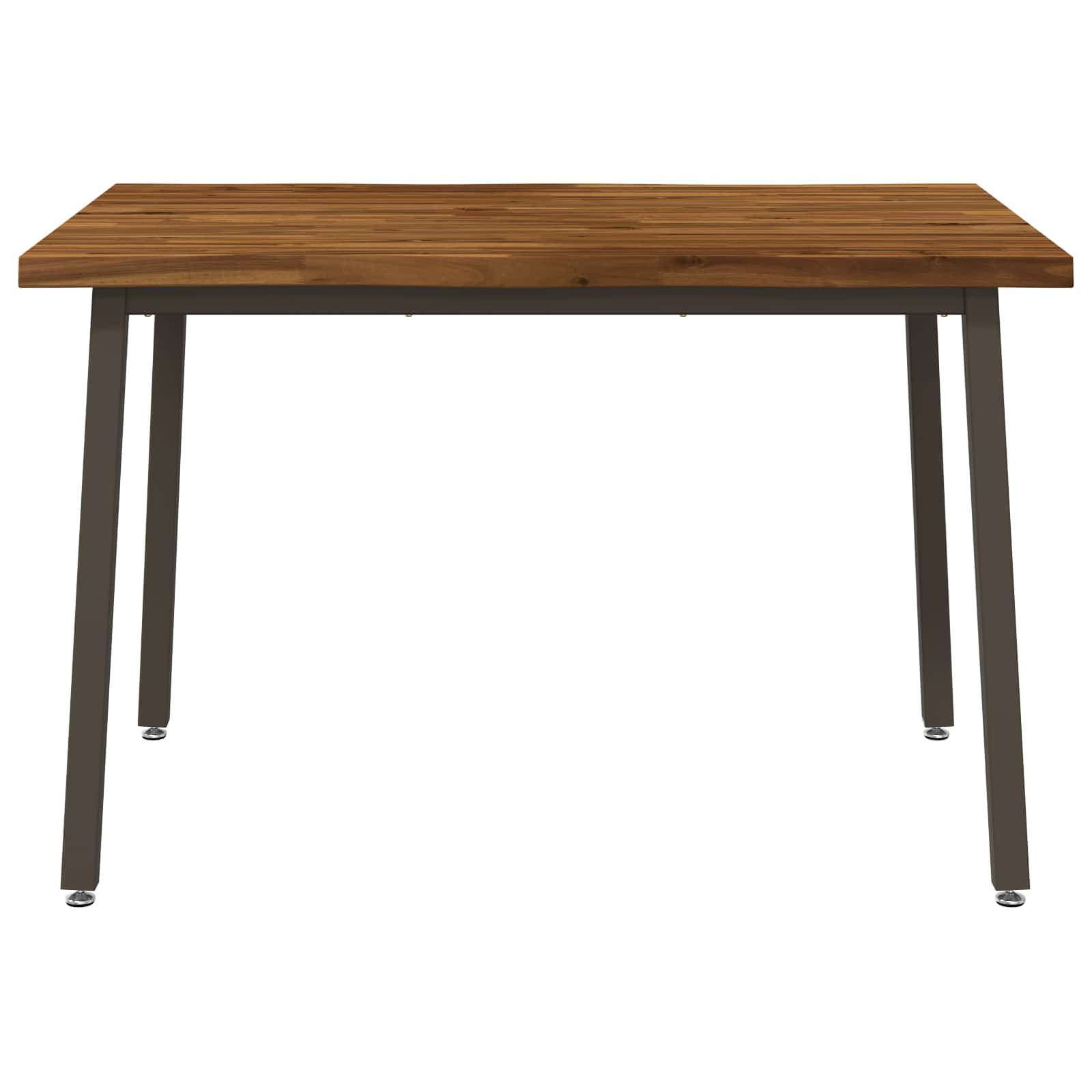 vidaXL 120 x 80 x 75 cm Lite Drewno Akacji Naturalny i kawowy